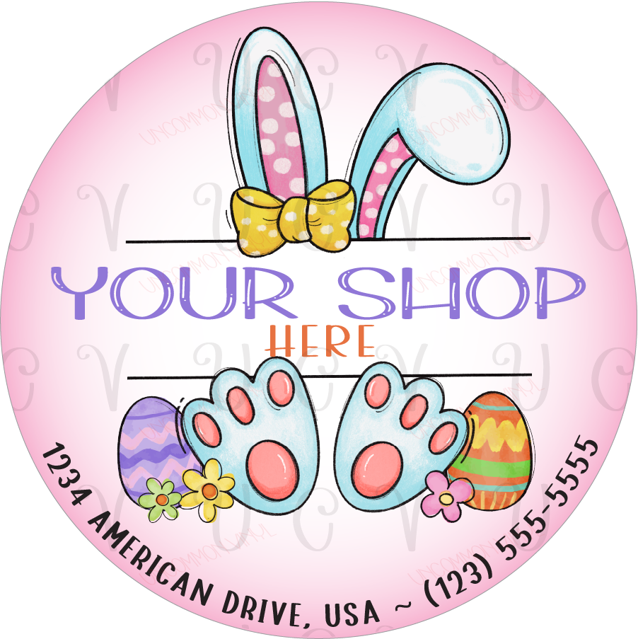 Bunny Ears Feet Sticker