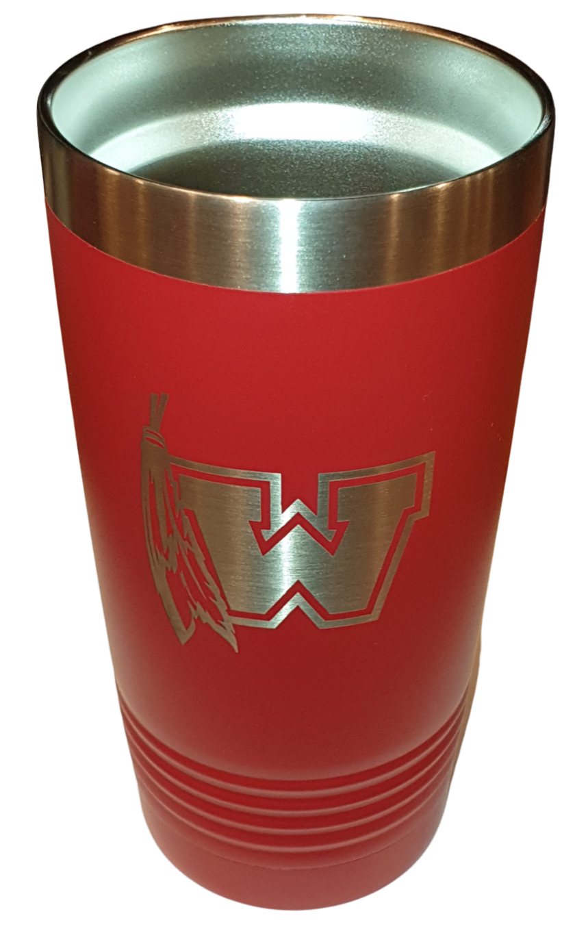 Westside High School Warriors Laser Tumbler