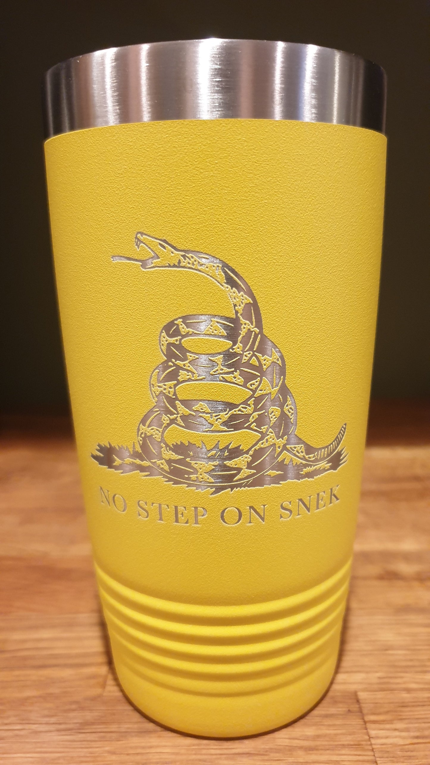 No Step on Snek Laser Tumbler