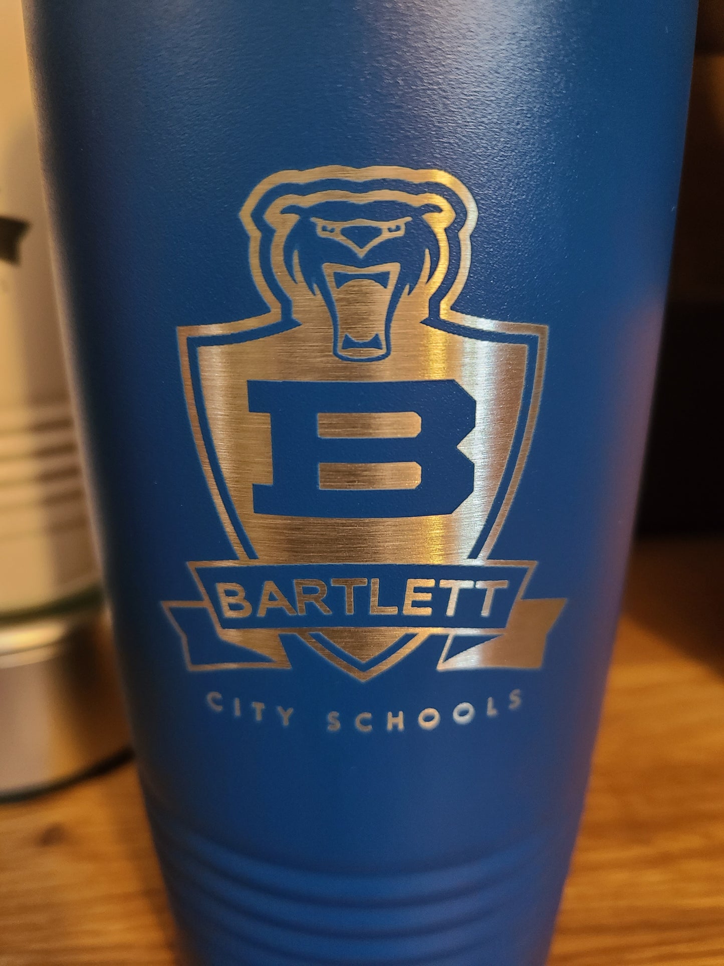 Bartlett City Schools Crest Laser Tumbler