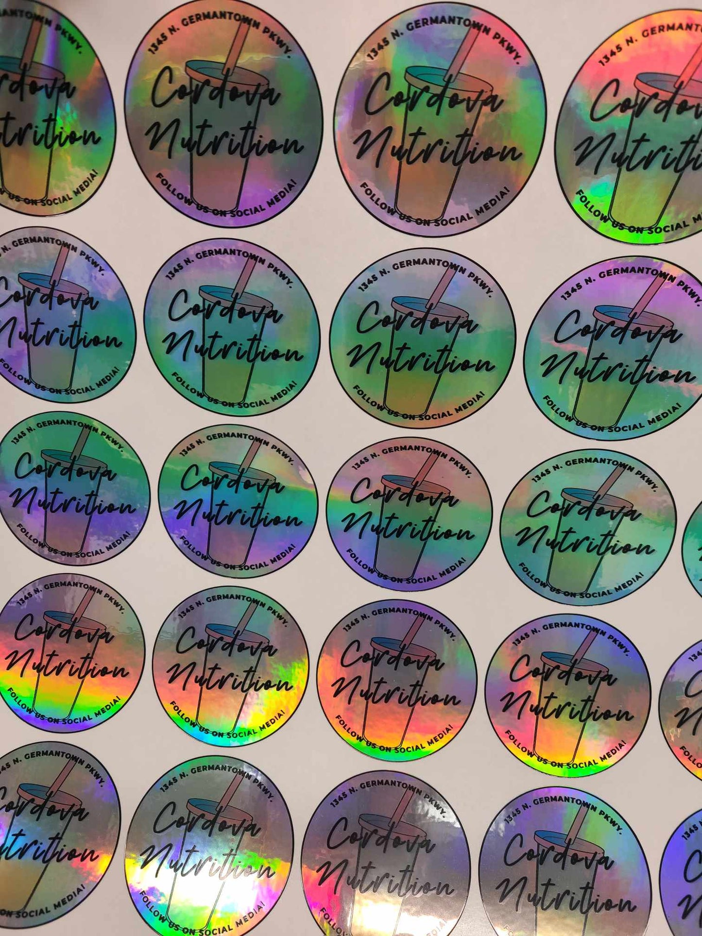 Holographic Stickers