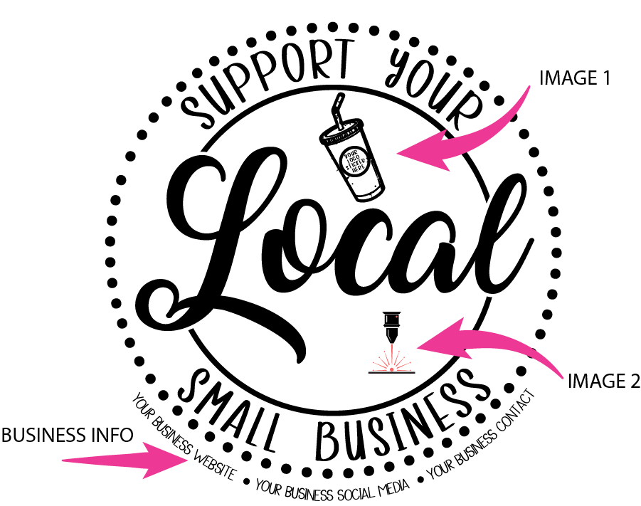 Support Local Business Sticker