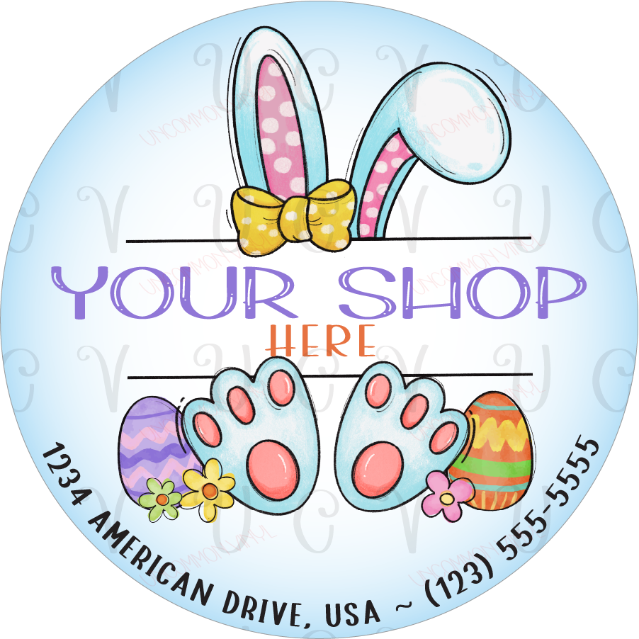 Bunny Ears Feet Sticker