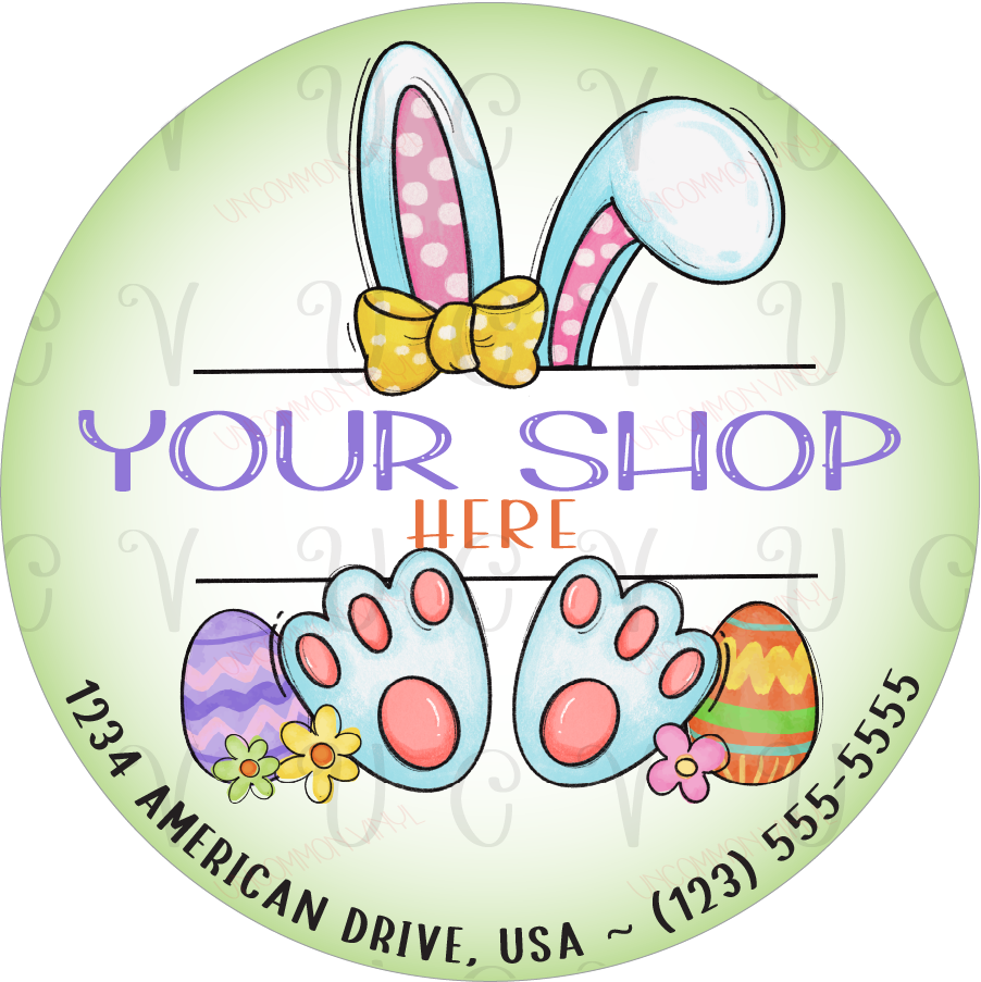 Bunny Ears Feet Sticker