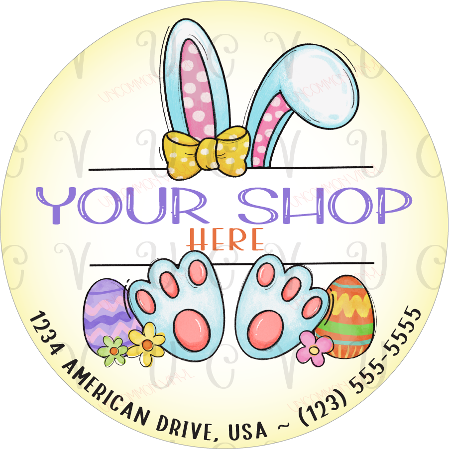 Bunny Ears Feet Sticker