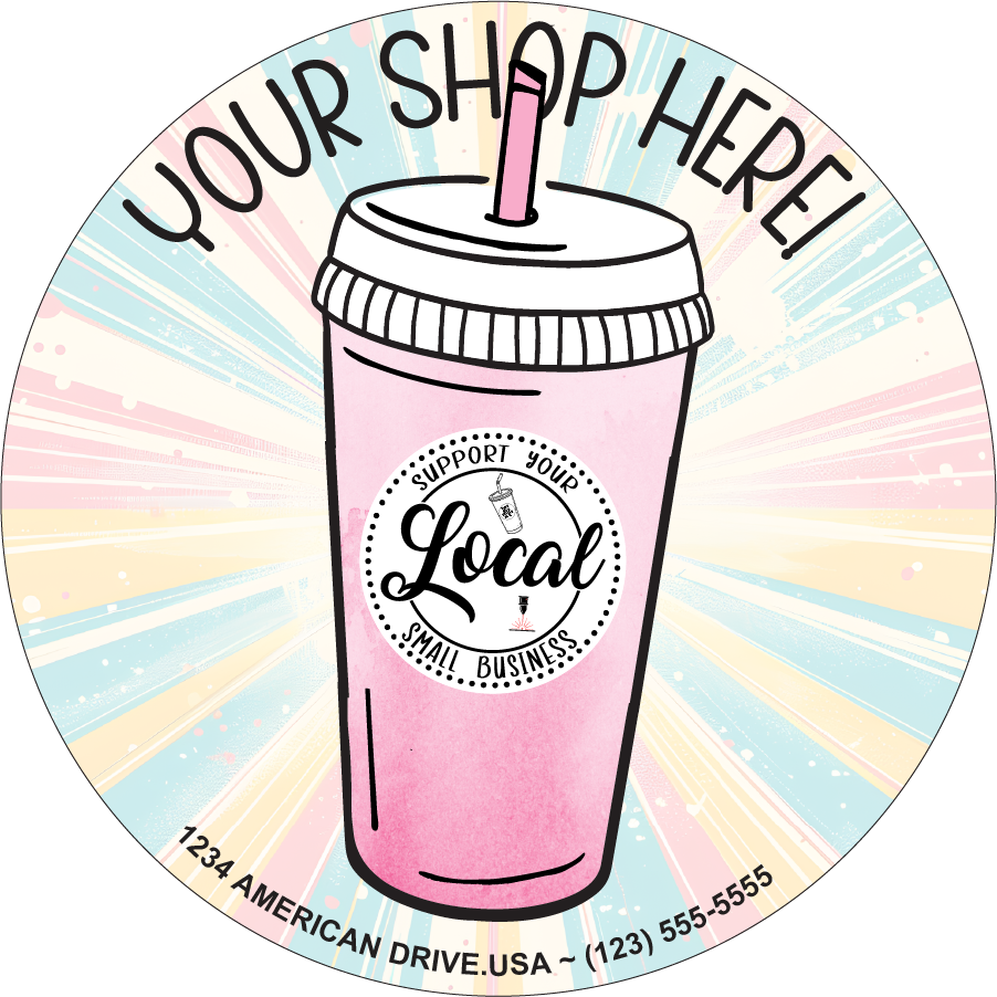 Starburst Support Local Sticker