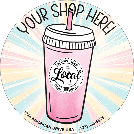 Starburst Support Local Sticker