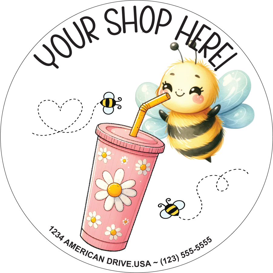 Spring Bumble Bee Sticker