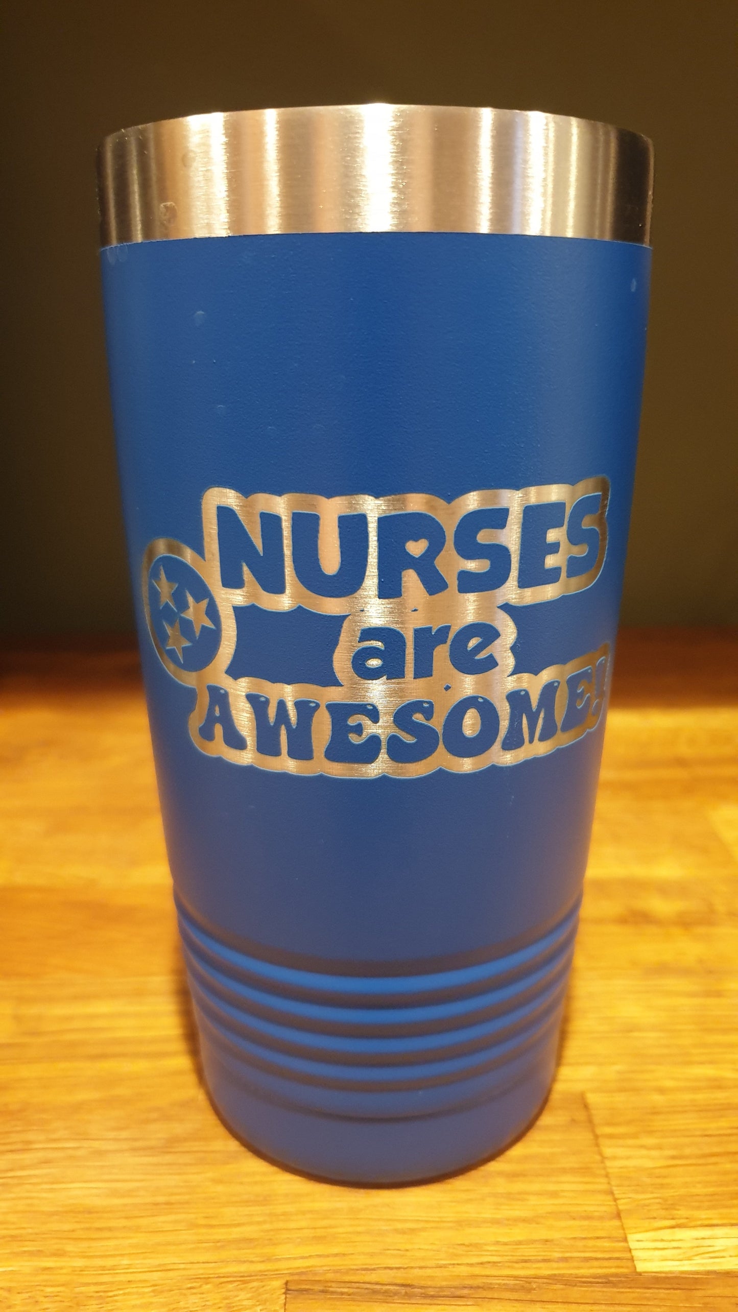 TN Nurses Are Awesome Laser Tumbler