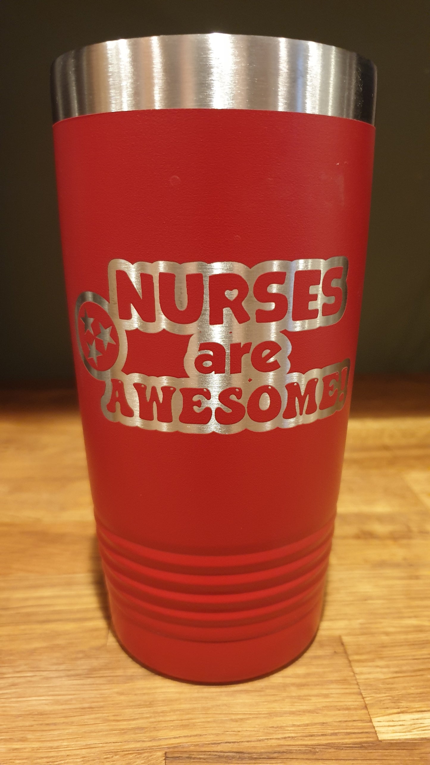 TN Nurses Are Awesome Laser Tumbler