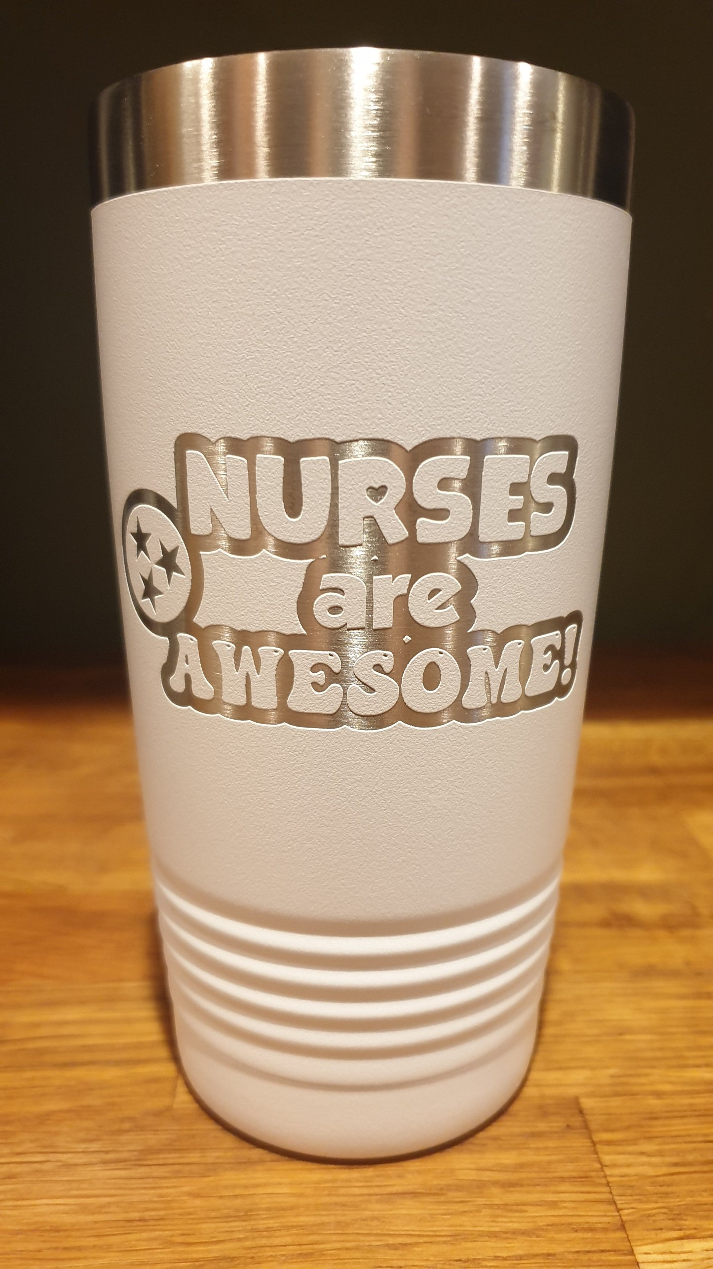 TN Nurses Are Awesome Laser Tumbler