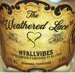 Custom Label for The Weathered Lace