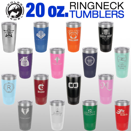 Polar Camel 20 oz. Ringneck Vacuum Insulated Tumbler w/Clear Lid