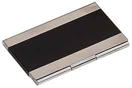 Custom Lazered Stainless Steel Business Card Holder